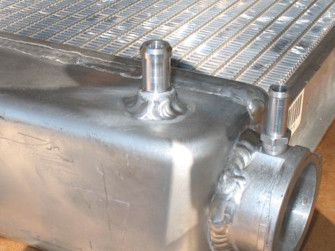 2001 Pontiac Trans Am - little fitting I made at work for the coolant line coming off the heads.