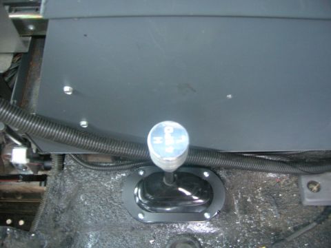 1996 Ford Bronco - The shifter knob displays an H-pattern for a 4-speed manual transmission.