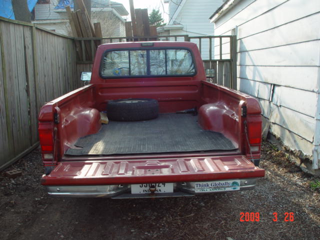 Tailgate down, showing that hours of work to get it to work pays off