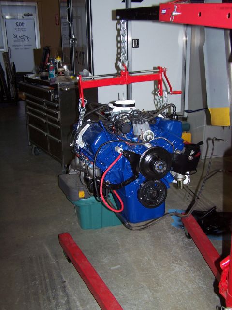 1973 Ford Ranchero - The old FMX transmission has been installed, ready to go into the car. I'll use this tranny until the C6 is ready