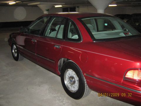 1997 Ford Crown Victoria - This 1997 Ford Crown Victoria is seen from the rear quarter angle in a parking garage.