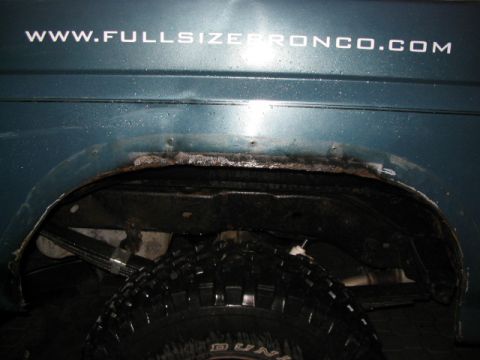 1986 Ford Bronco - closer view of what I will have to clean up