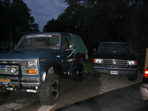 1986 Ford Bronco - mine and brother in-laws '89