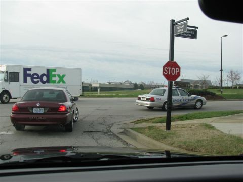 2003 Mercury Marauder - 3-26-09 through 3-29-09 Heading to the Ali and Louisville Slugger Museum with police escort.