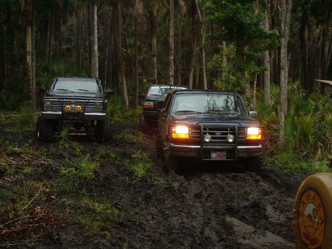 1995 Ford Bronco - broncos waiting for heep to get outta the way