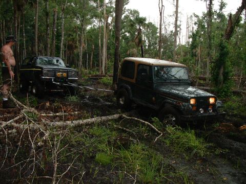 1995 Ford Bronco - jeep pulled by k5