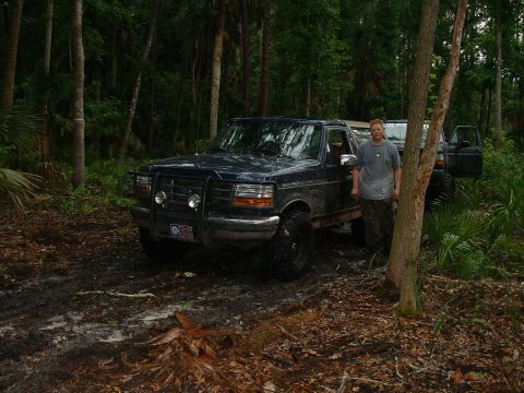 1995 Ford Bronco - john made it thru the hard part. heep got stuck 8 times