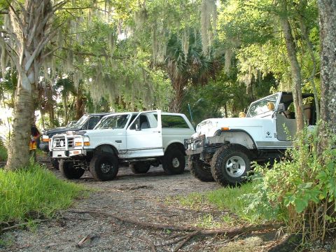 1995 Ford Bronco - parked at lake george waters edge