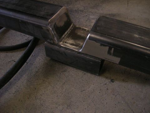 1996 Ford Bronco - Close-up of a welded metal tube joint, likely a custom fabrication or repair.