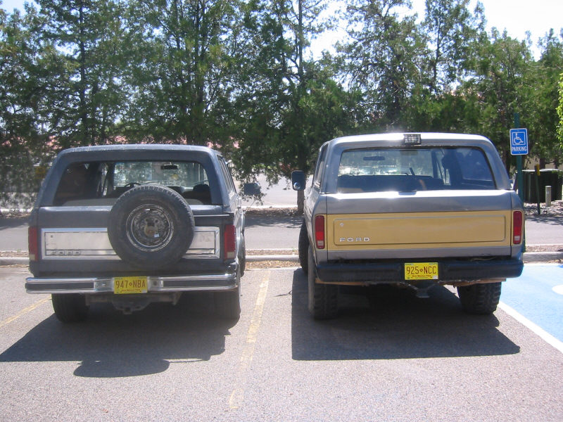 My brakkebronco with a 10 times nicer (and a bit older) friend