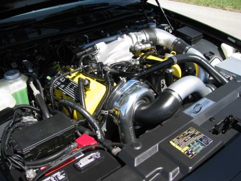 2003 Mercury Marauder - Note the new, 200amp powdercoated altenator and SCT MAF.