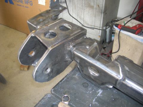 1996 Ford Bronco - Fabricated steel suspension part, likely for an off-road vehicle build.