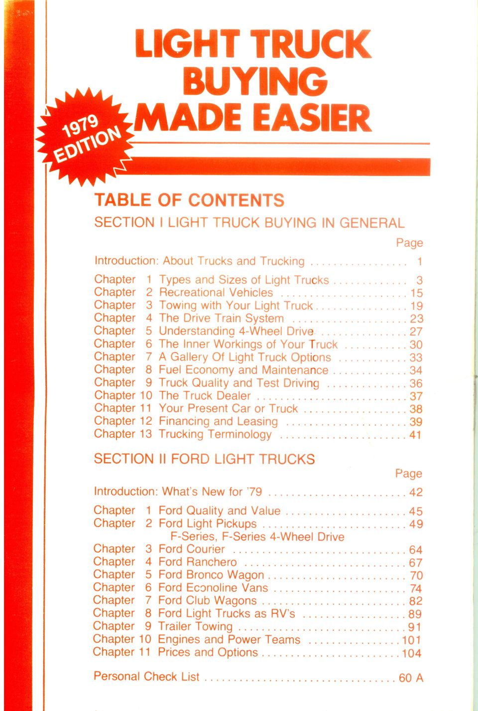 1979 Ford Bronco “buyers guide”