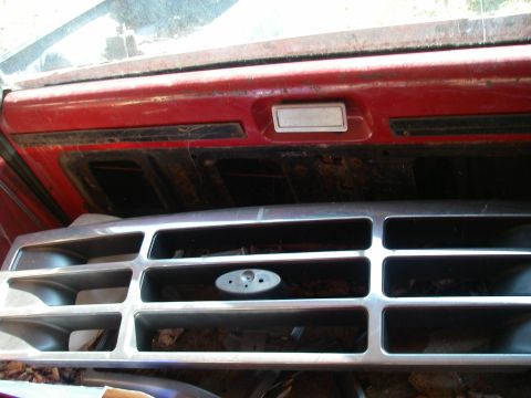 1978 Ford Bronco - This image shows the front grille and dashboard area of a vehicle, with no clear year identification.
