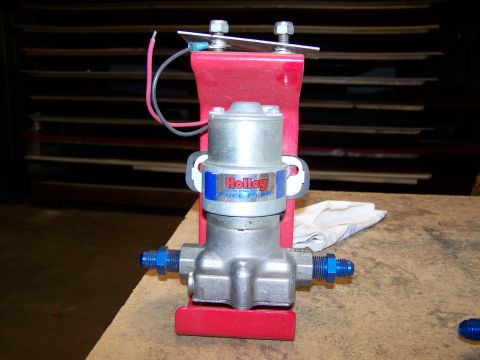 1978 Ford Bronco - this is the bracket that I made for mounting the fuel pump