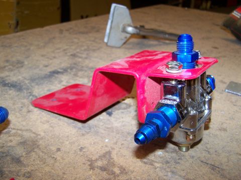 1978 Ford Bronco - this is the bracket that I made for the regulator