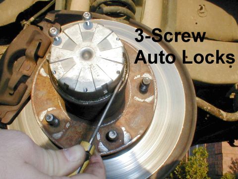 1983 Ford Bronco - 3-screw Warn Automatic Hub Locks ( F6TZ-1K105-AA ) Use a sharp pick to remove lock body retaining ring by finding the ends, then pulling on…