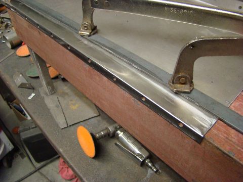 1948 Jeep Wrangler - A close-up view of a welding tip, suggesting it is part of a tool or equipment.