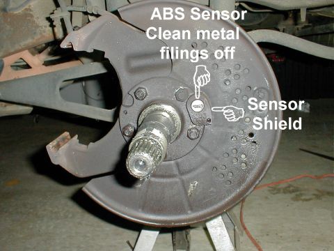 1983 Ford Bronco - Front ABS Sensors Motorcraft BRAB30 on '93-96 Broncos only. Clean all metal filings off to improve signal quality. To remove the spindle, r…