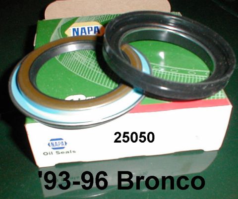 1983 Ford Bronco - 2-piece Inner Wheel Seal (Rolling Diaphragm Seal) used on late ~5/95~96 1/2-ton 4WDs. The pair is MotorCraft BRS23 or F5TZ-1S190-AA. The or…