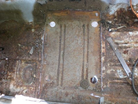1967 Ford Mustang - seat riser removed