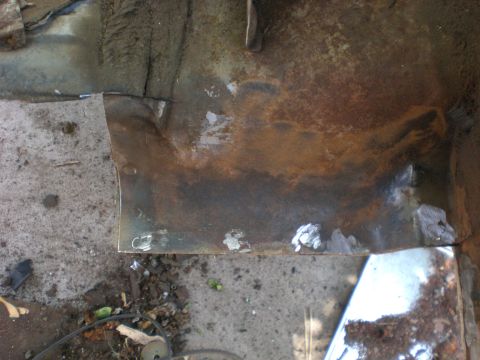 1967 Ford Mustang - rear cut cleaned up and ready