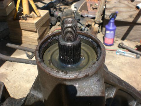 1967 Ford Mustang - Under the seal you will find the slinger ring. Hopefully it didnt get damaged from the seal removal. If you remove the ring with a magnet y…