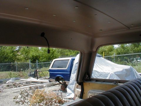 1983 Ford Bronco - Some of the nuts have to be spaced down or shortened because the roof is so thin. Although silicone helps hold the nuts while screws are be…
