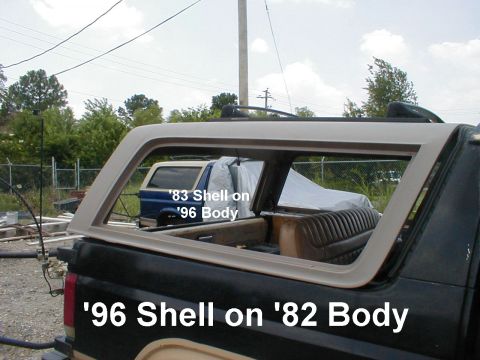 1983 Ford Bronco - This shows the difference in colors between the 2 years. The '96 is "mocha". This shows an '80-91 top on a '78-79 body: [url=https://www.su…