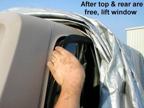 1983 Ford Bronco - With 2 sides of the gasket out, the assembly comes up & rearward. If the gaskets are clean, and a little silicone grease is applied to thei…