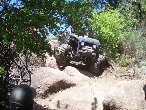 2004 Aston Martin Virage - Custom off-road buggy tackles a challenging rock crawling course.