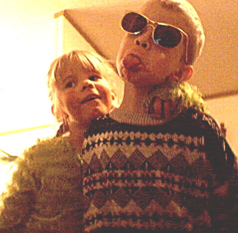 1989 Ford Bronco - My kids, being silly.