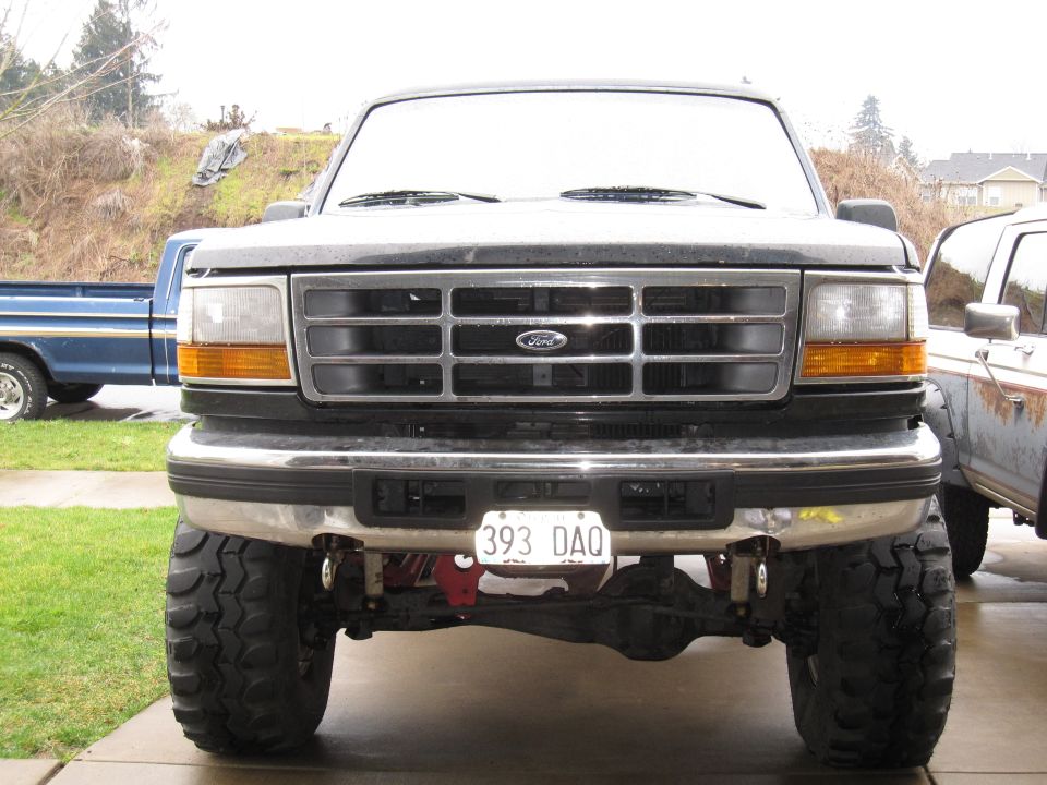 Front bumper raised
