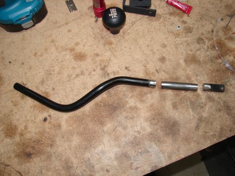 1996 Ford Bronco - Adding 3 inches to the transfer case shifter.