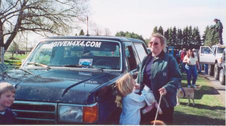 1989 Ford Bronco - Here I am with my kids and the bronco. I had just ben OWNED! LOL
