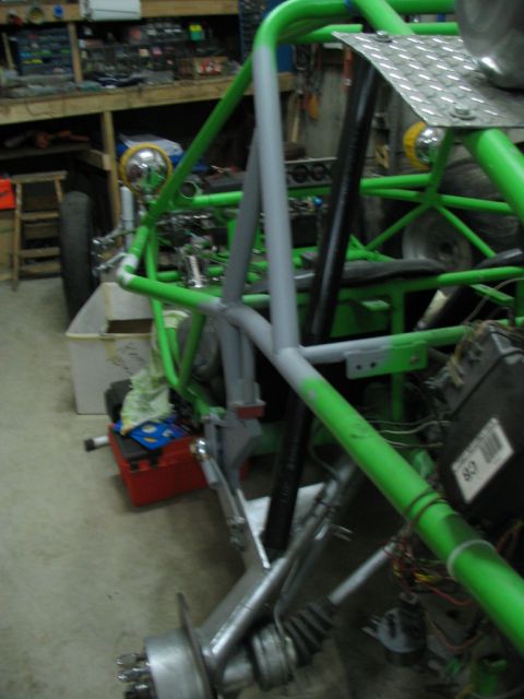 1987 Ford Supercrewzer - Using PVC as shock, hits frame compressed