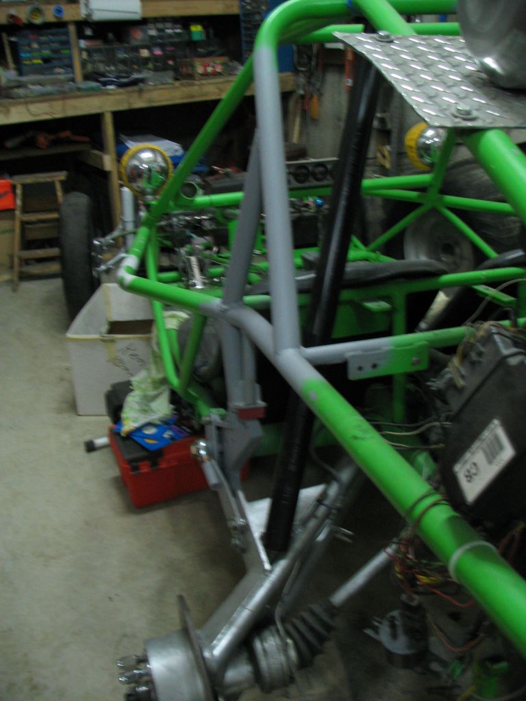 Using PVC as shock, hits frame compressed