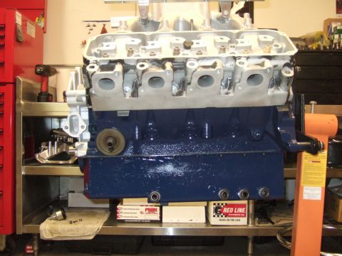 1971 Ford Mustang - Short block complete - mock up with heads and intake