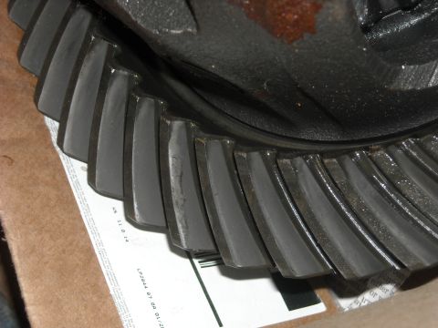 1979 Ford F-150 - Close-up view of a differential gear, showing its teeth and some signs of wear.