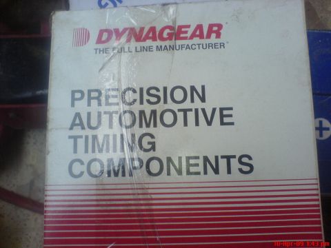 1992 Ford Crown Victoria - A box of automotive timing components from Dynagear is shown.
