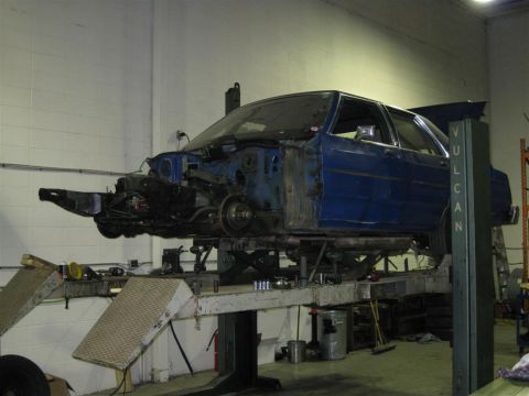 1984 Ford LTD Crown Victoria - "In for a little, in for a lot" Tomorrow the rest comes off.