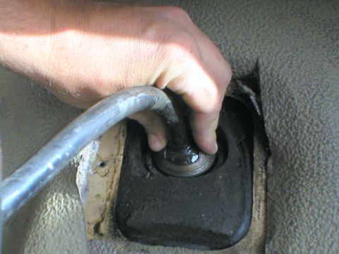 1983 Ford Bronco - Push down HARD on the retainer and turn it CCW to release.