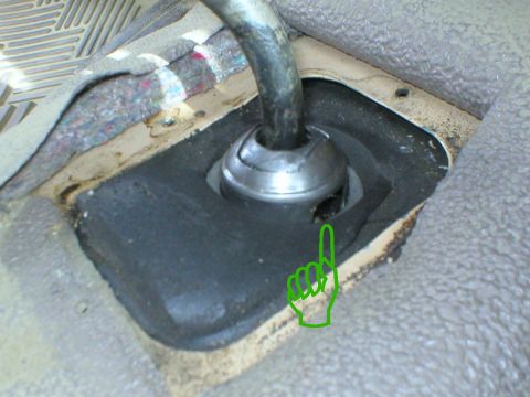 1983 Ford Bronco - Then let it pop up and the shifter can come out.