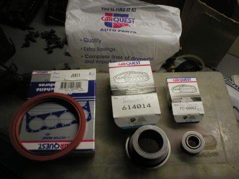 1983 Ford Bronco - I bought these before I started. Prices are written on the boxes.