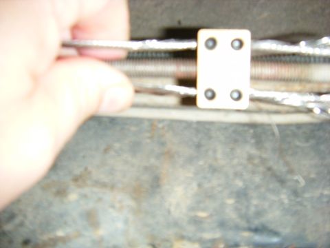 2005 Jeep Wrangler - Emergency brake cable connection.