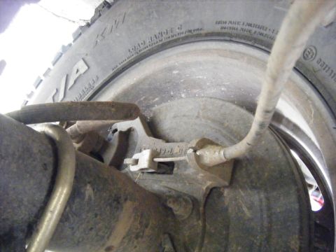 2005 Jeep Wrangler - rear disc brake cable.