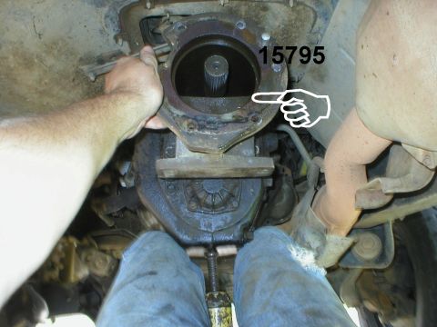 1983 Ford Bronco - After a deep breath, I lifted the transmission, pulled the jack out, pulled the transmission backward, and then lowered it onto the wood th…