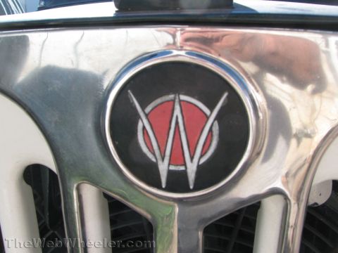 1968 Ford Mustang - Jeep emblem on the front grille of a vehicle.