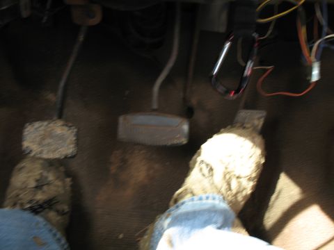 1979 Ford Bronco - "look before you leap" ....off of the top of your rig into a damn sinkhole...those were my good shoes too...