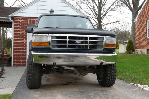 1995 Ford Bronco - 7 months later. I installed tow hooks, replaced the E4OD and installed a Transgo shift kit, External Tranny cooler, CB w/ 4' firestick, Hoo…
